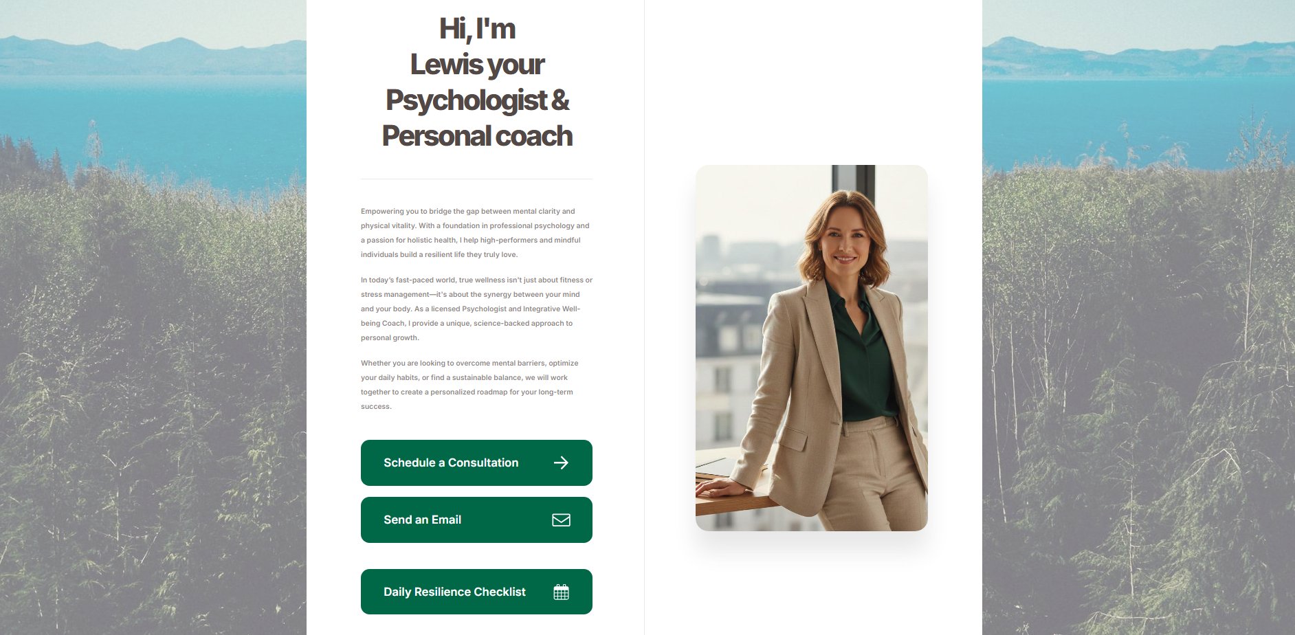 Lewis Psychologist & Coach