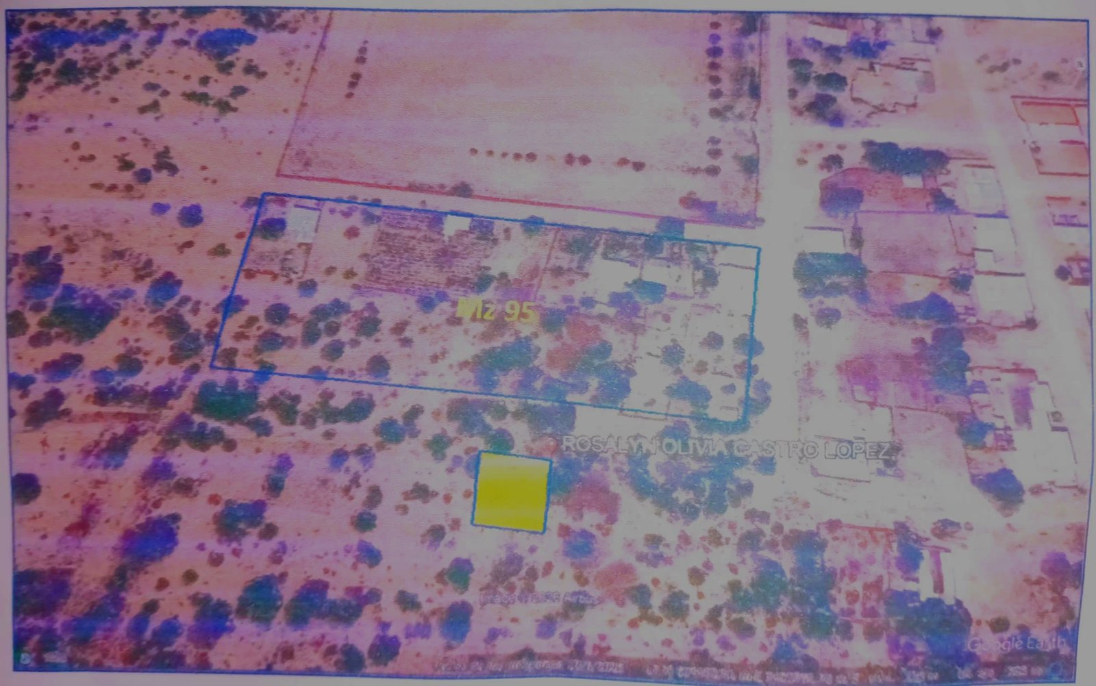 Terreno Peruano – Manzana 95 satellite plan